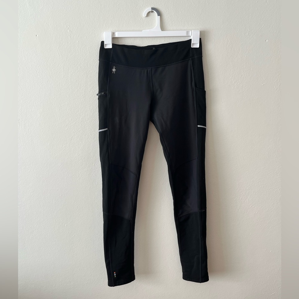 Smartwool Merino Fleece Black Wind Tights - Women’s M